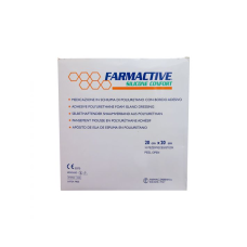 Полиуретановая губчатая повязка без бортов Farmactive Silicone Comfort 20х20см