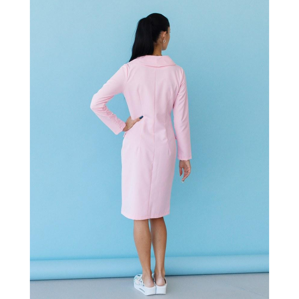 Медичний халат жіночий Моніка світло-рожевий