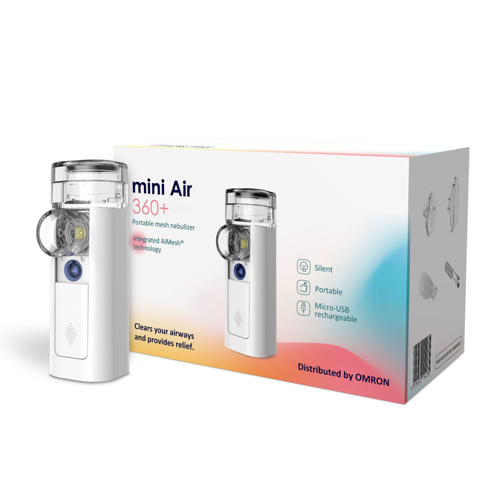 Небулайзер (інгалятор) з M.E.S.H. технологіею Omron Mini Air 360+