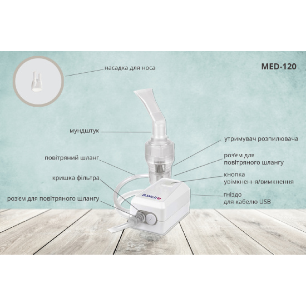 Компрессорный небулайзер B.Well MED-120