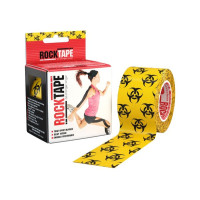 Кинезио тейп RockTape Design 5см х 5м (Желтая опасность)