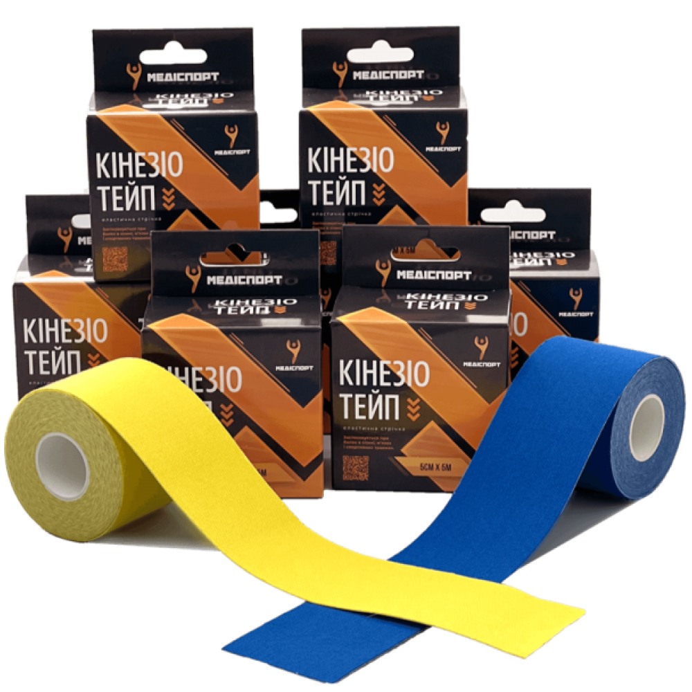 Кінезіотейп Medisport 5 см x 5 м (Блакитний)
