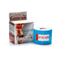 Шовковий кінезіо тейп (віскоза) Epos Rayon Tape 5 см х 5 м (Блакитний)