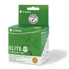 Кінезіотейп для чутливої шкіри K-active Elite 5 см х 5 м (Бежевий)