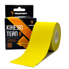 Кінезіотейп Medisport 5 см x 5 м (Жовтий)