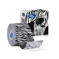 Кинезио тейп CureTape ART 5 см x 5 м (Зебра)