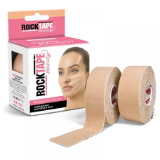 Кінезіотейп для обличчя RockTape Beauty Half Gentle 2,5 см х 10 м (Бежевий)
