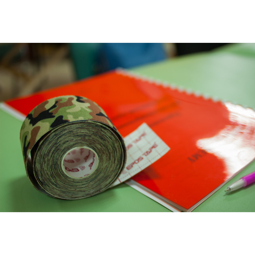 Кинезио тейп Epos Design Tape 5см х 5м (Камуфляж)