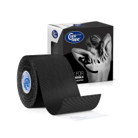 Кінезіо тейп CureTape Classic 5 см x 5 м (Чорний)