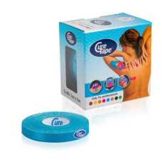 Кинезио тейп CureTape Classic 1 см x 5 м (Голубой)