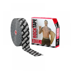 Кінезіотейп екстраводостійкий RockTape H2O Bulk 5 см х 32 м (Чорний з білим лого)