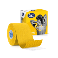 Кінезіо тейп CureTape Classic 5 см x 5 м (Жовтий)