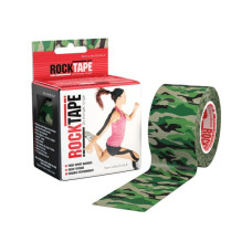 Кінезіотейп RockTape Design 5 см х 5 м (Зелений камуфляж)