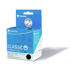Кінезіотейп K-active Classic 5 см х 5 м (Чорний)