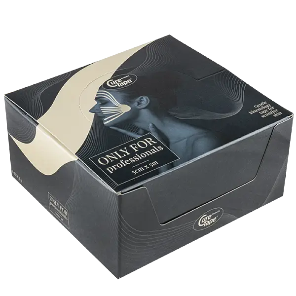 Кінезіо тейп для естетичного тейпування CureTape Beauty 5 см x 5 м (Бежевий)