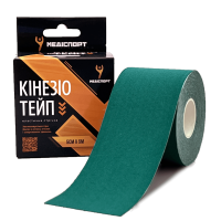 Кинезио тейп Medisport 5см x 5м (Темно-зеленый)