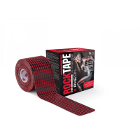 Кинезио тейп RockTape X RHEON 5см х 5м (Черный с красным)