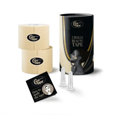 Набір кінезіо тейп для естетичного тейпування (+ 2 банки) CureTape Beauty 5 см x 5 м (Бежевий)