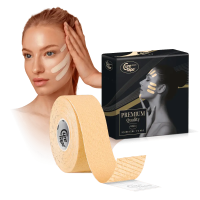 Кінезіо тейп для естетичного тейпування (інд. уп.) CureTape Beauty 2.5 см x 5 м (Бежевий)