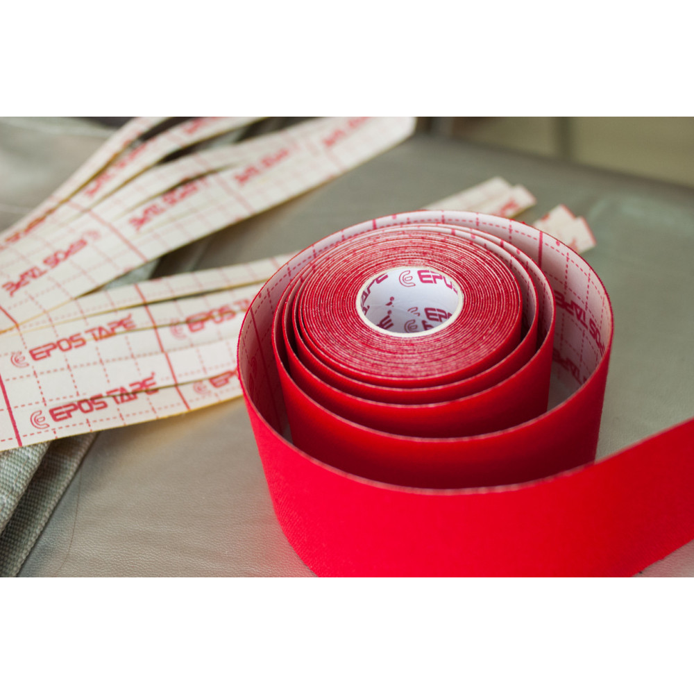 Кінезіотейп Epos Tape 5 см х 5 м (Червоний)