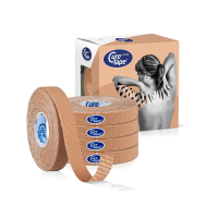 Кінезіо тейп CureTape Classic 1 см x 5 м (5 шт.) (Бежевий)