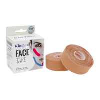Кінезіотейп для обличчя Kindmax Face Tape 2,5 см х 10 м (Бежевий)