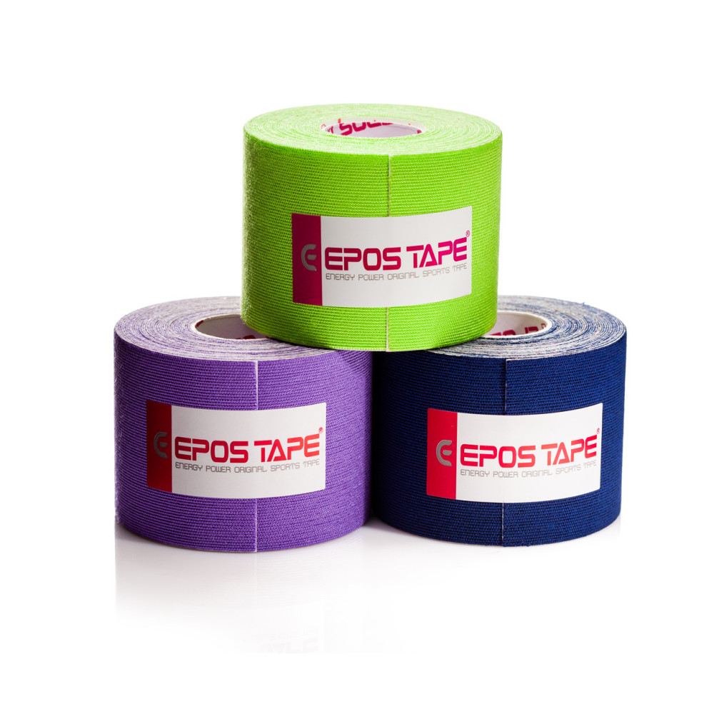 Шёлковый кинезио тейп (вискоза) Epos Rayon Tape 5см х 5м (Темно-синий)