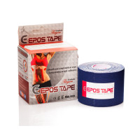 Шовковий кінезіо тейп (віскоза) Epos Rayon Tape 5 см х 5 м (Темно-синій)