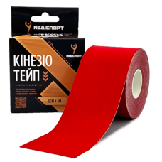 Кинезио тейп Medisport 5см x 5м (Красный)