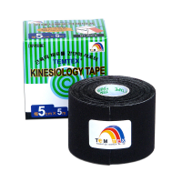 Кінезіотейп TemTex 5 см х 5 м (Чорний)