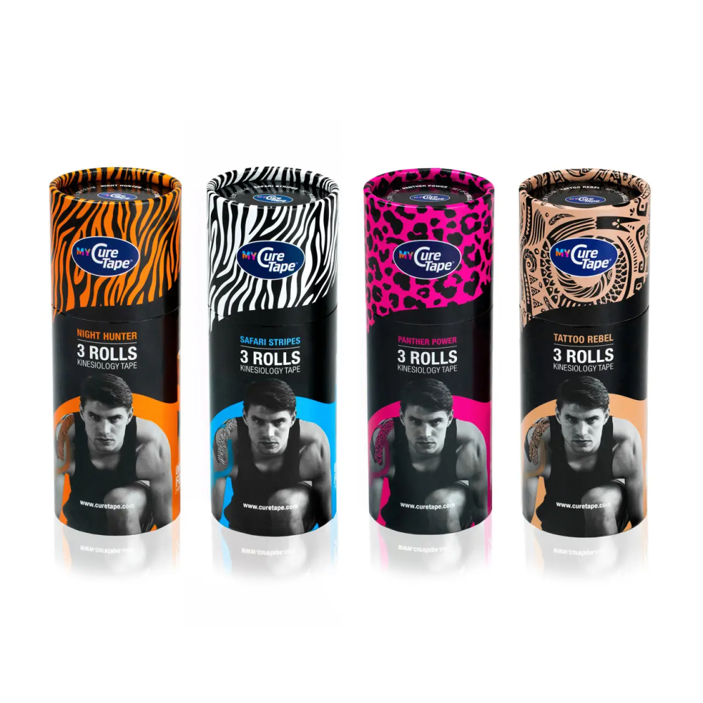 Набор кинезио тейпов CureTape MyCureTape 5 см x 2.5 м (3 шт.) (Panther Power)