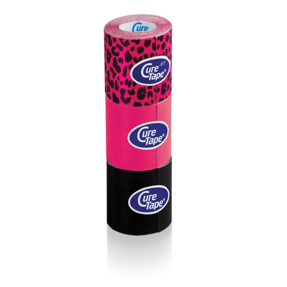 Набор кинезио тейпов CureTape MyCureTape 5 см x 2.5 м (3 шт.) (Panther Power)