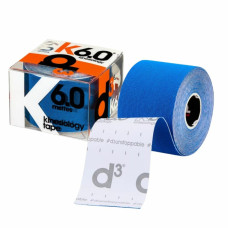 Кинезио тейп D3 K6.0 (50 мм * 6 м) синий