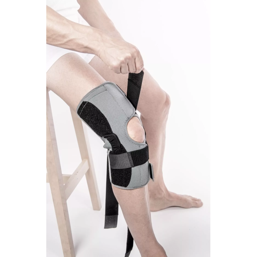 Бандаж на колінний суглоб посилений Knee Brace Long Orthoteh ORT-90102