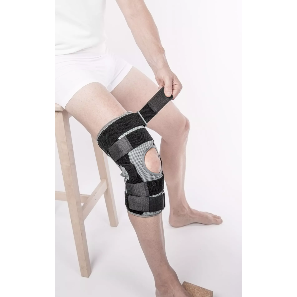 Бандаж на колінний суглоб посилений Knee Brace Long Orthoteh ORT-90102