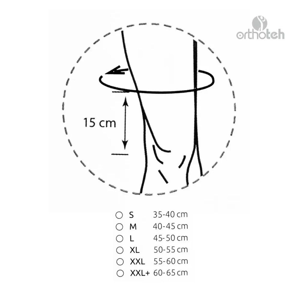 Бандаж на колінний суглоб посилений Knee Brace Long Orthoteh ORT-90102