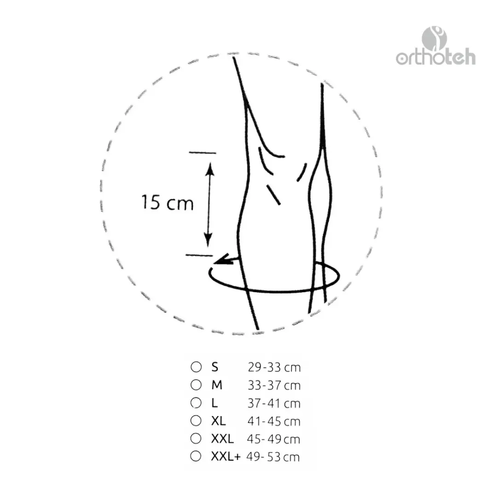 Бандаж на колінний суглоб посилений Knee Brace Long Orthoteh ORT-90102