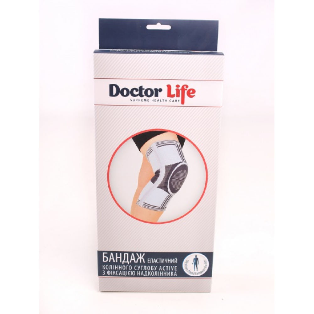 Еластичний бандаж колінного суглоба посилений Doctor Life Active А7-049