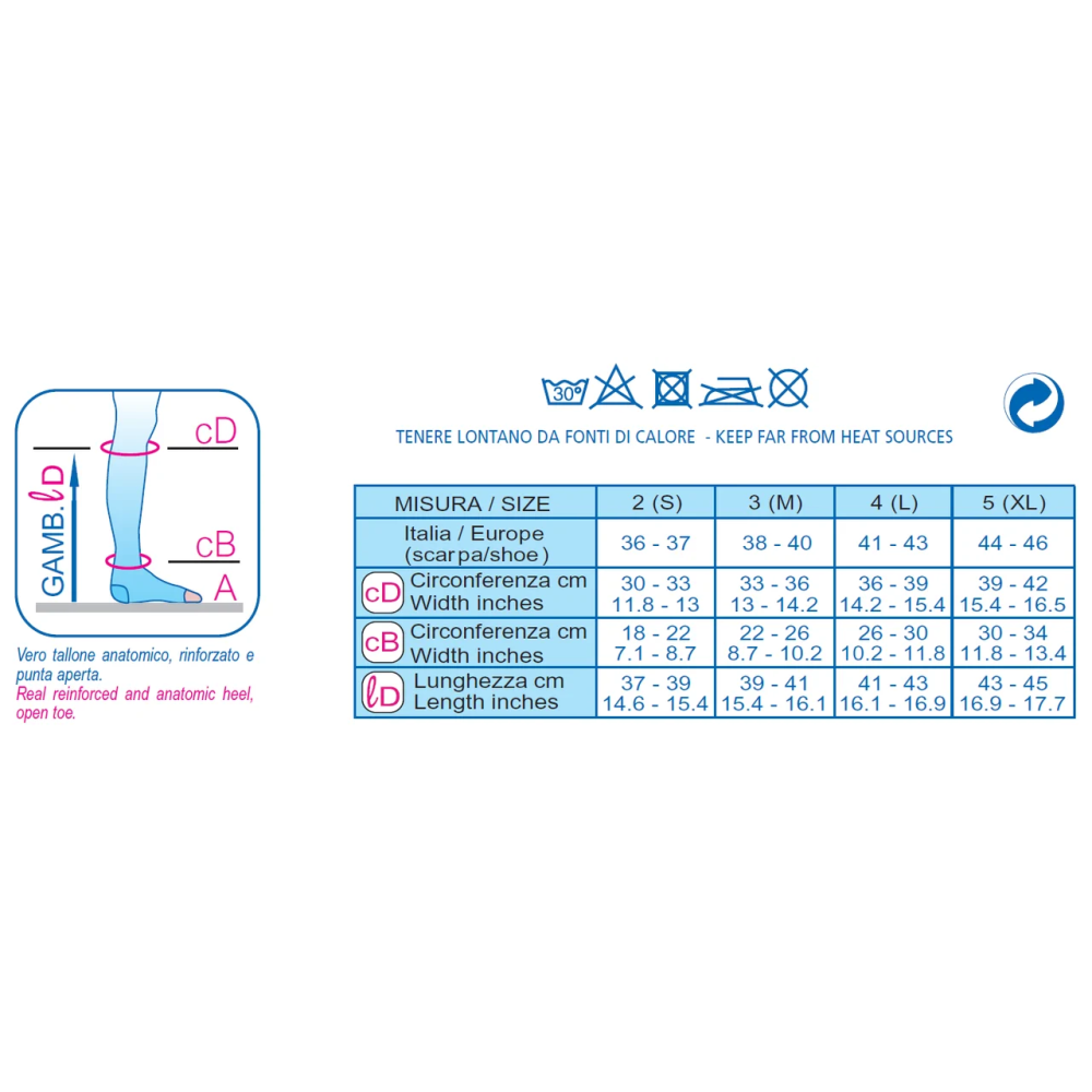 Компрессионные гольфы К2 компрессия медицинская, класс мм Hg 23-32 Scudotex 453