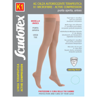 Компресійні панчохи К1 Мікрофібра без миска, клас мм Hg 18-21 Scudotex 431
