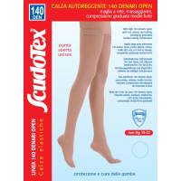 Компресійні панчохи 140 ден Open без миска, клас мм Hg 19-22 Scudotex 589