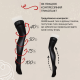 Чулки компрессионные медицинские, с открытым мыском, 2 класс Veinax Microtranse 828