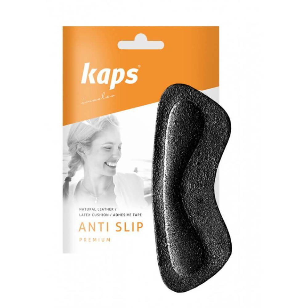 Шкіряні наклейки на задник взуття (чорний) Kaps Anti Slip Black
