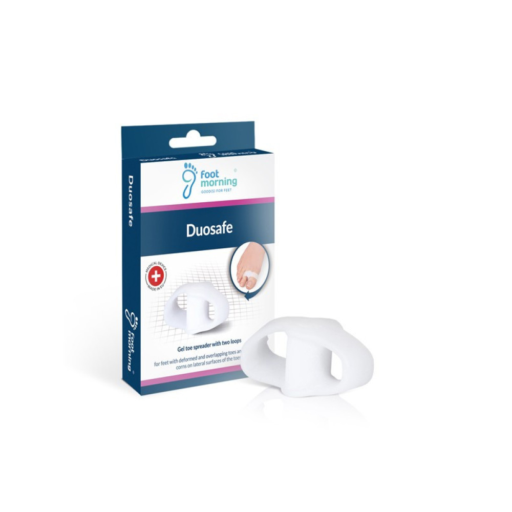 Гелева міжпальцева перегородка подвійна Foot Morning Duosafe