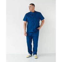 Медицинский костюм мужской Бостон сапфир +SIZE