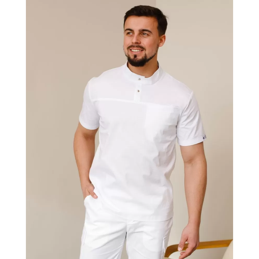 Медицинский костюм мужской Денвер белый