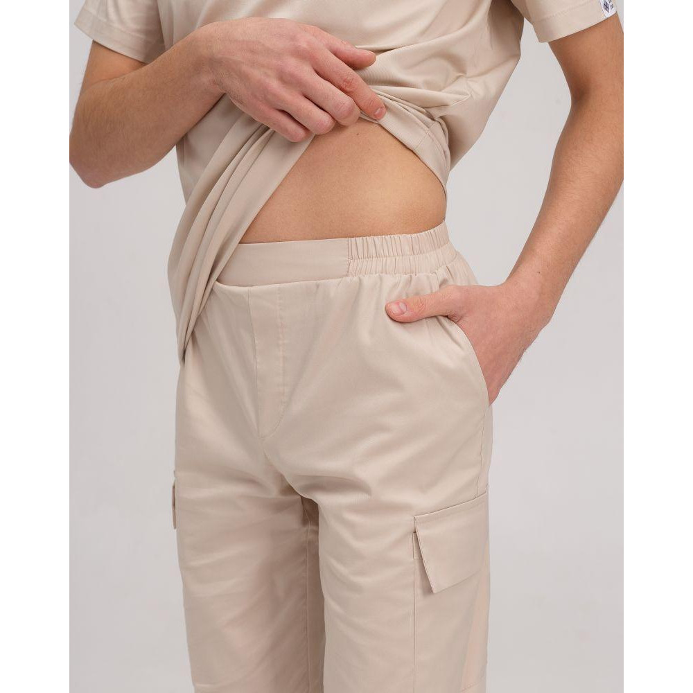 Медичний костюм чоловічий Денвер кремовий