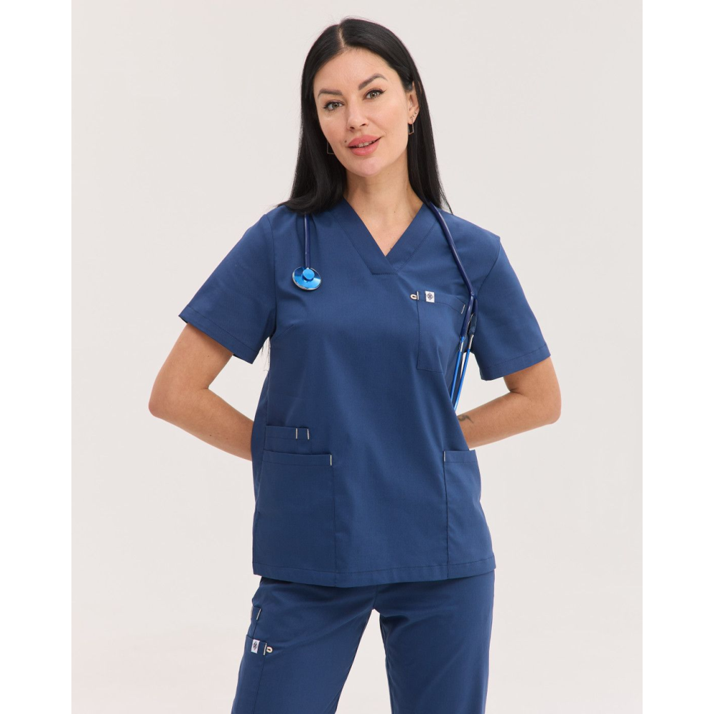 Медичний костюм жіночий Бристоль синій