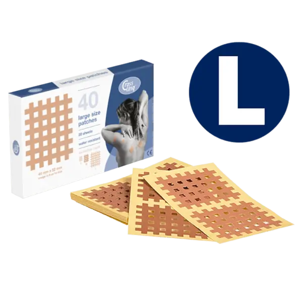 Кросс тейп, большие решеточки CureTape CrossLinq Large (Бежевый)