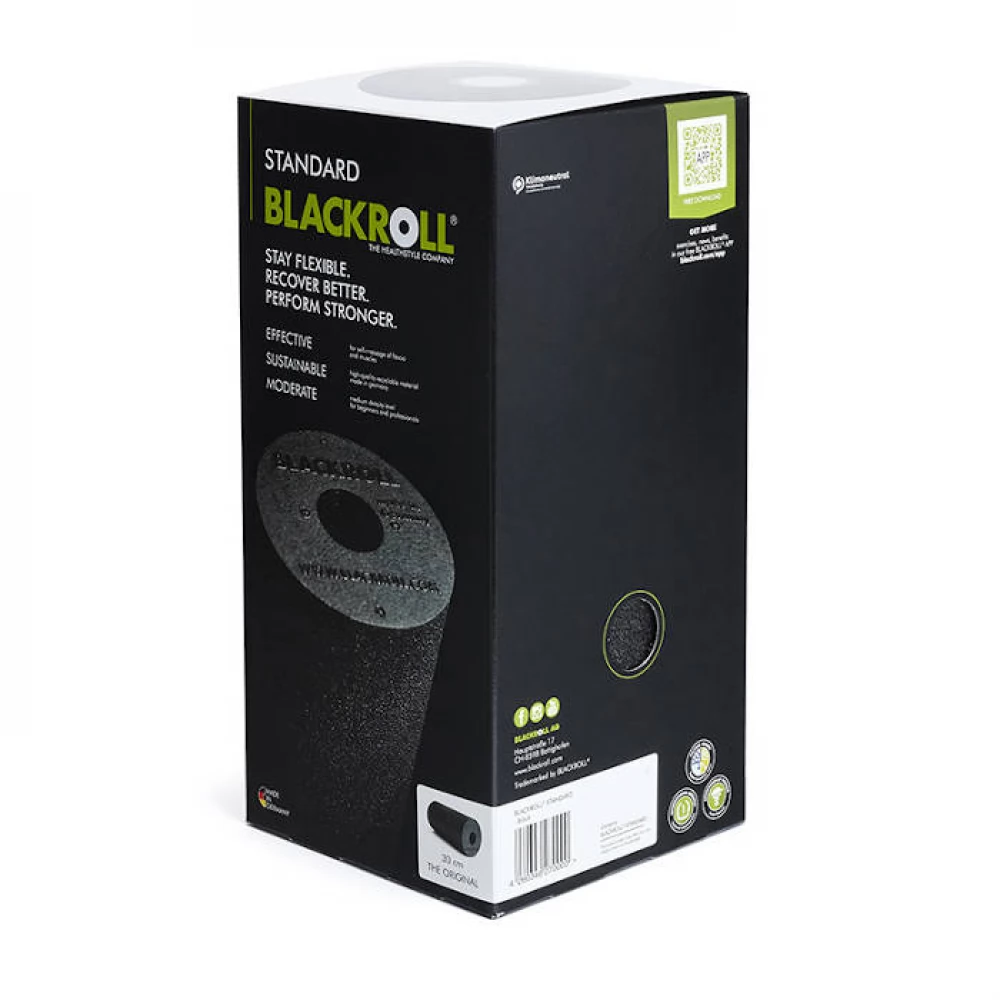 Массажный ролл BlackRoll Standard Black (Черный)